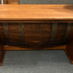 Barrel Coffee Table Ready for Pick Up