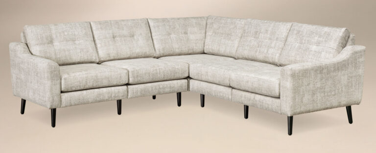 Custom Serene 5 Seat Sectional Sofa - Tear Drop Arm