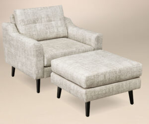 Serene Style Chair with Footstool
