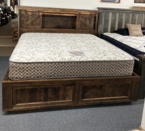 Bookcase Headboard Platform Bed Ready for Pick Up