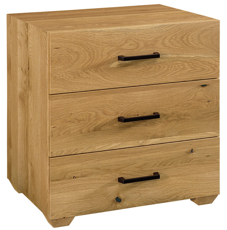 Custom Arcadia 3 Drawer Nightstand