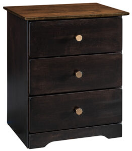 Harlow Three Drawer Nightstand