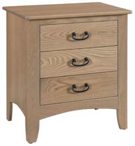 Somerset Three Drawer Nightstand