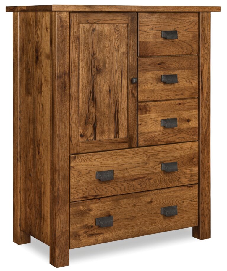 Custom Beaumont Five Drawer One Door Chest