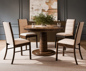 Liam Pedestal Table Set