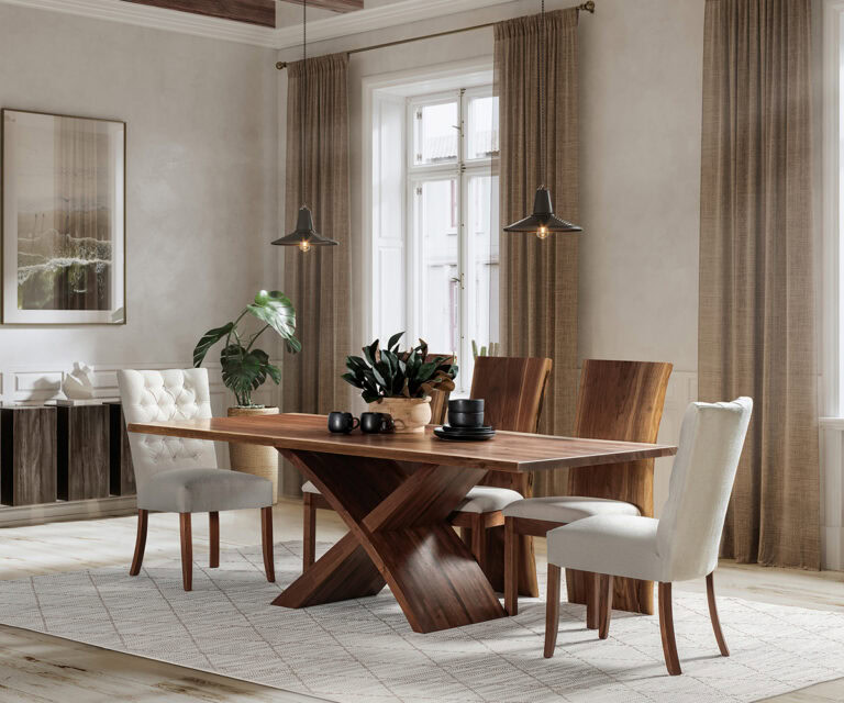 Custom Vestavia Hills Pedestal Table Setting