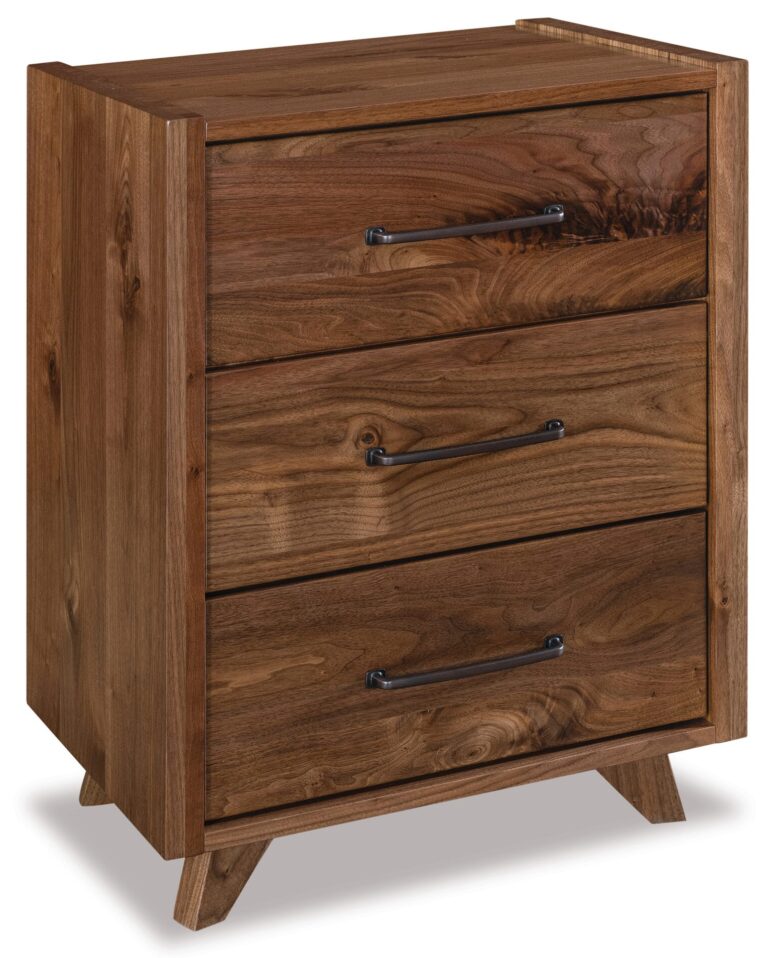 Custom Yukon Three Drawer Nightstand