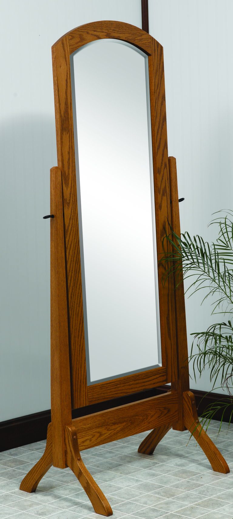 Custom Antique Shaker Cheval Mirror