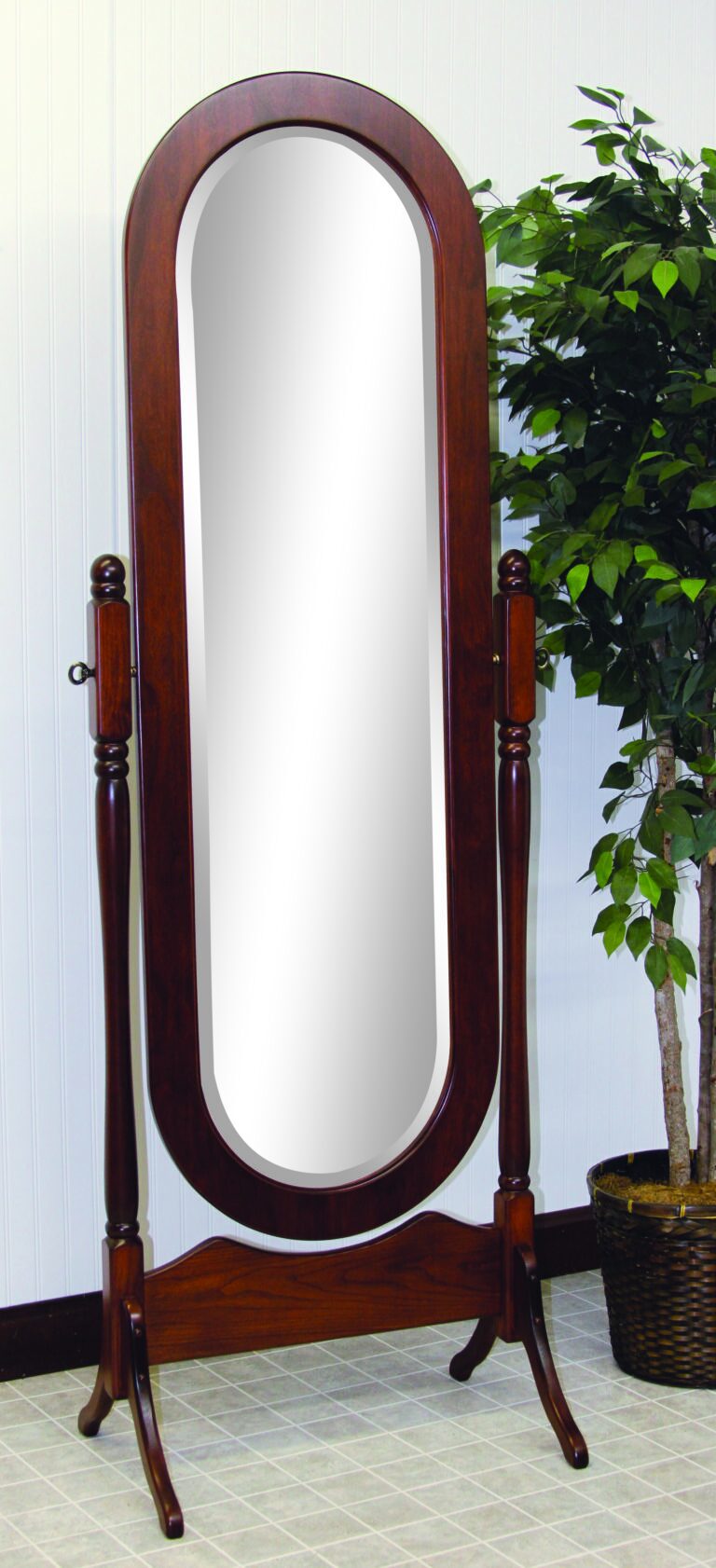 Custom Lexington Oval Cheval Mirror