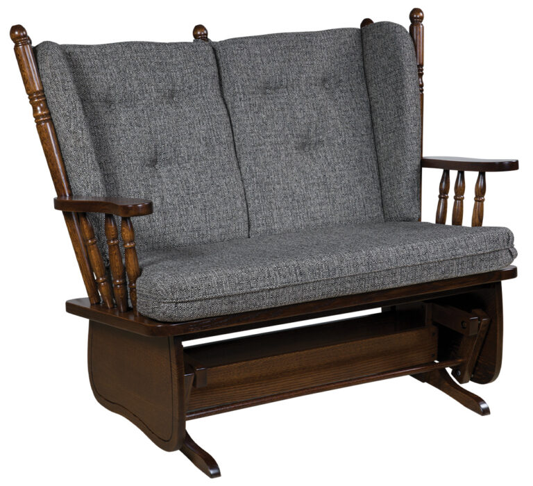 Custom 4 Post Highback Loveseat Glider