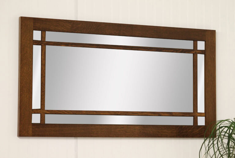 Custom Colonial Mission Wall Mirror 44.5 W x 23 H