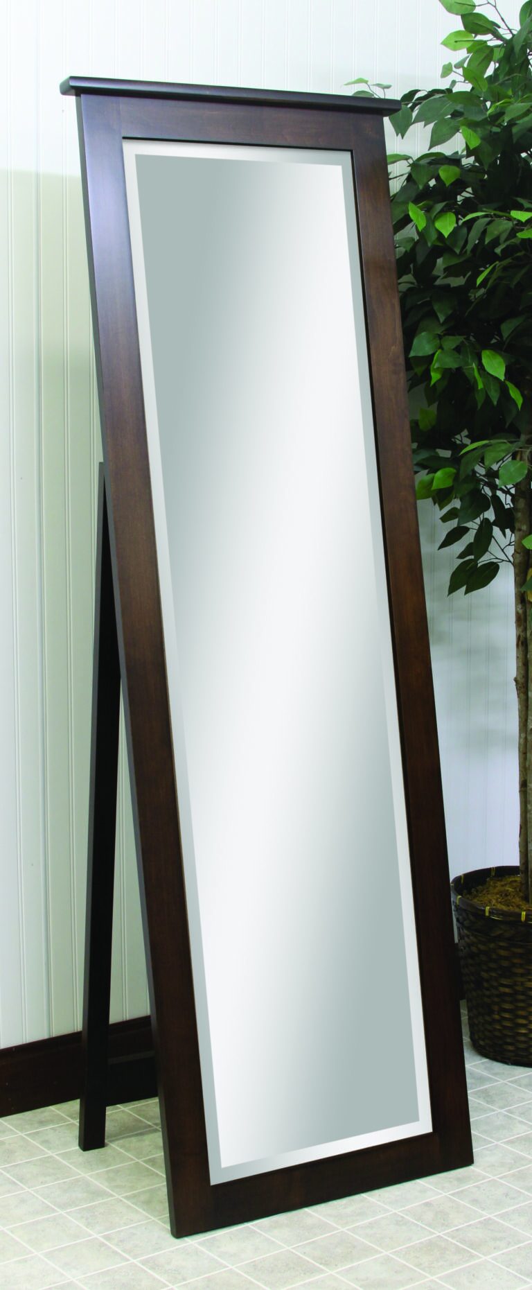 Custom Traditional Shaker Leaner Mirror