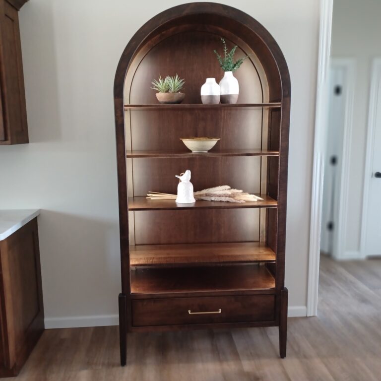 Custom Century Round Top Bookcase