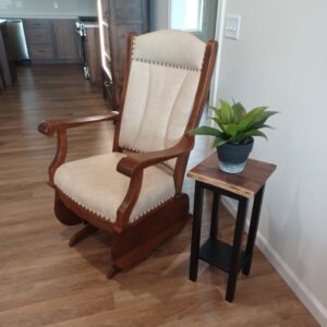 Glider with Plant Stand - Ready for Pick-Up