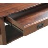 Amish Graham Coffee Table Showing Open Drawer