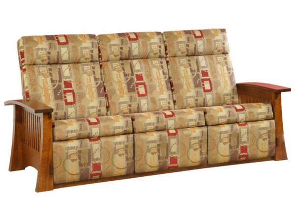Amish Craftsman Mission Wall Hugger Sofa Recliner