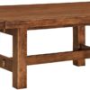 Amish Wellington Trestle Dining Table with Leaves
