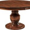 Amish Burlington Single Pedestal Dining Table