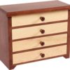 Amish 12 inch Shaker Jewelry Cabinet Curly Maple