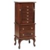 Amish 48 inch Split Queen Anne Jewelry Armoire Brown Maple