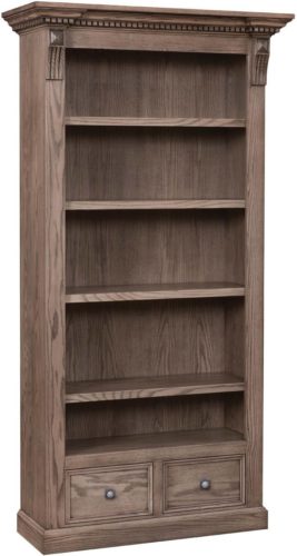 Amish Grand Manor Bookcase Oak