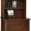 Amish Manhattan Lateral File with Bookshelf