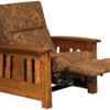 Amish McCoy Chair Recliner Mid-Reclined