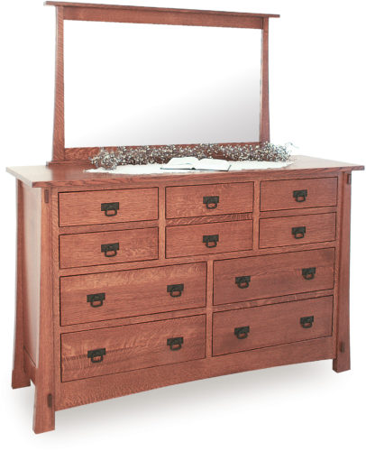 Amish Modesto 10 Drawer Dresser
