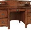 Amish Springhill Pencil Desk with Topper