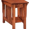 Amish Leah Wedge End Table