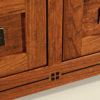 Amish Brayfort TV Cabinet Inlay Detail