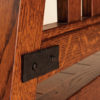 Amish Garber Hammered Iron Strap Detail