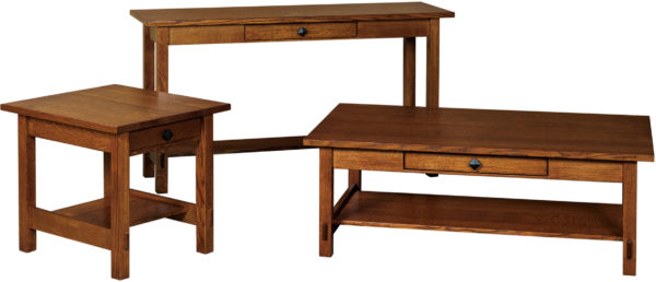 Amish Spring Hill Open Occasional Table Set