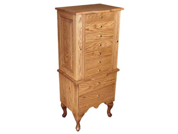 Queen Anne Jewelry Armoire Queen Anne Solid Wood Jewelry Armoire