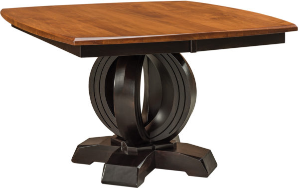 Amish Saratoga Single Pedestal Dining Table