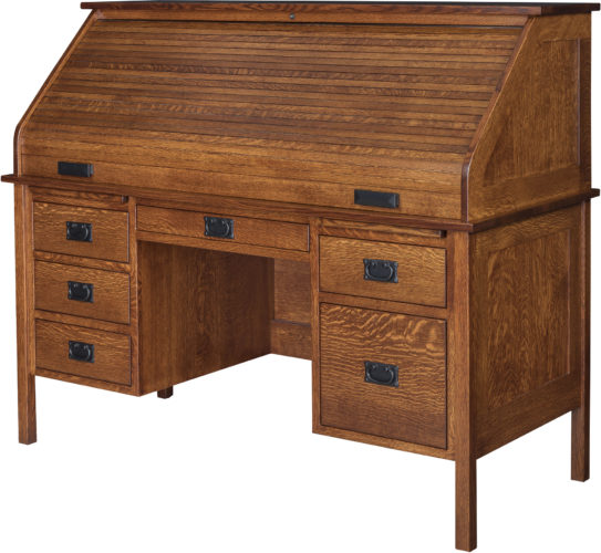 Amish Post Mission Roll Top Desk