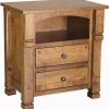 Amish Brockport Wide Two Drawer Nightstand