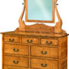 Amish Granny Mission Dresser with Mirror