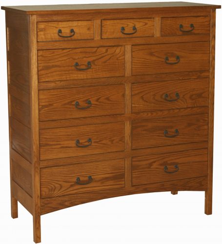 Amish Granny Mission 11 Drawer Mule Chest