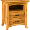 Amish Rustic Hickory Homestead Large Nightstand