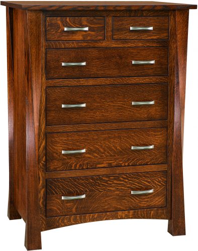 Amish Narrow Lexington Six Drawer Chest