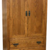 Amish Shaker 2 Drawer Armoire