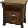 Amish Vandalia Large Nightstand with Two Drawers
