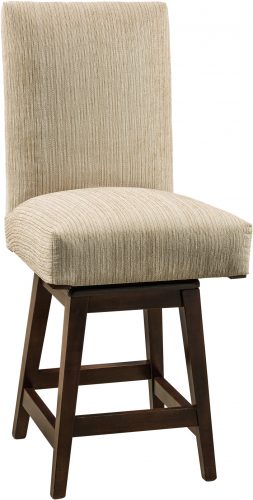 Amish Sheldon Hardwood Swivel Bar Stool