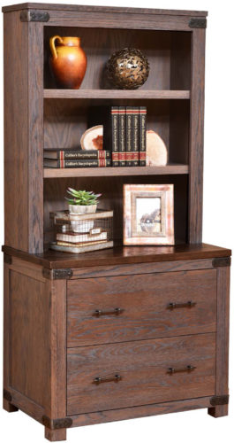 Amish Georgetown Lateral File and Bookshelf
