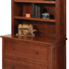 Amish Homestead Lateral File Cabinet with Hutch
