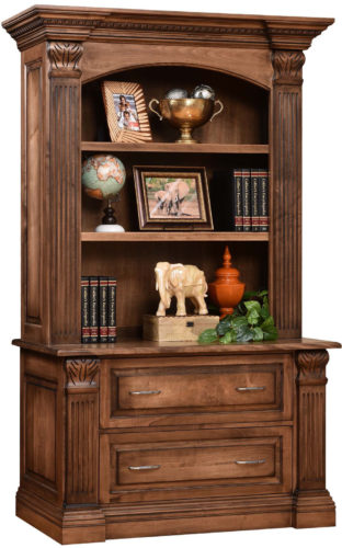 Amish Montereau Lateral File and Bookshelf