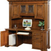 Amish Lincoln Credenza Base with Hutch Open