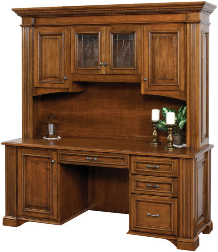 Amish Lincoln Credenza Base with Hutch