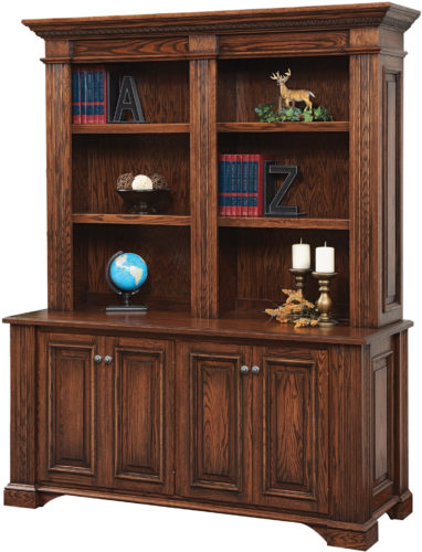 Amish Lincoln Double Unit with Hutch